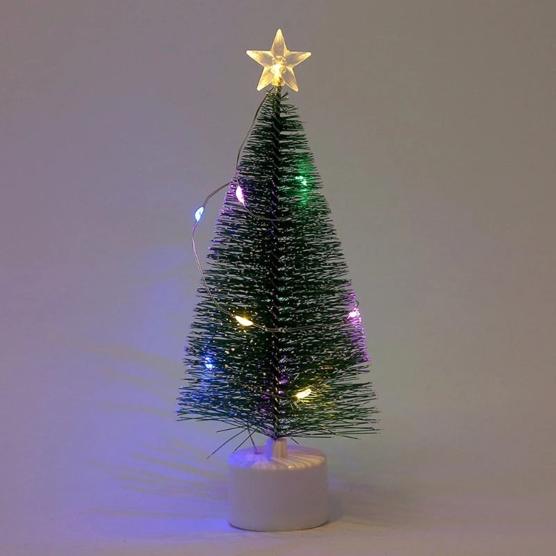 Mini árbol de Navidad con luces LED Multicolor