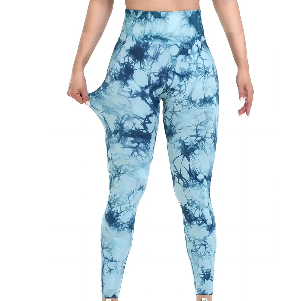 Pantalones de yoga elásticos de cintura alta